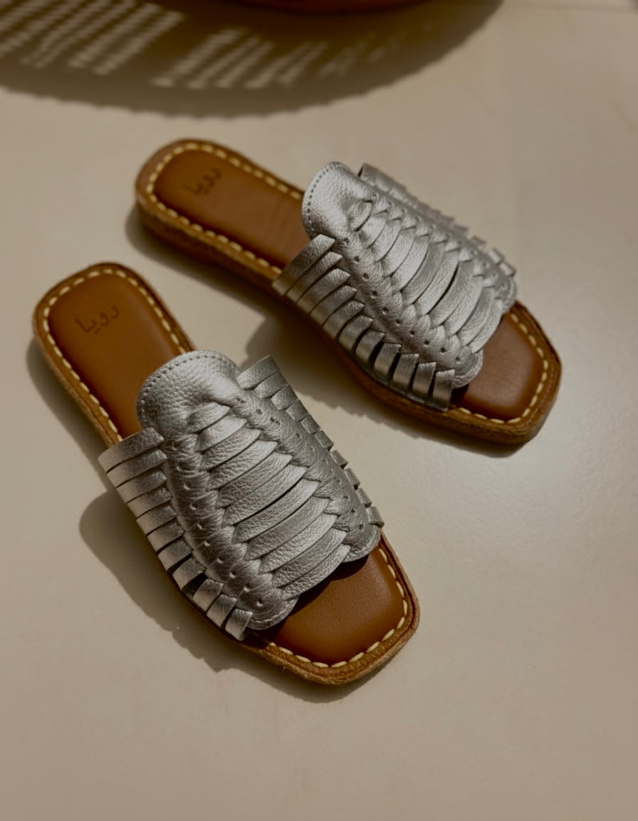 Silver - Eleven Strap Slides