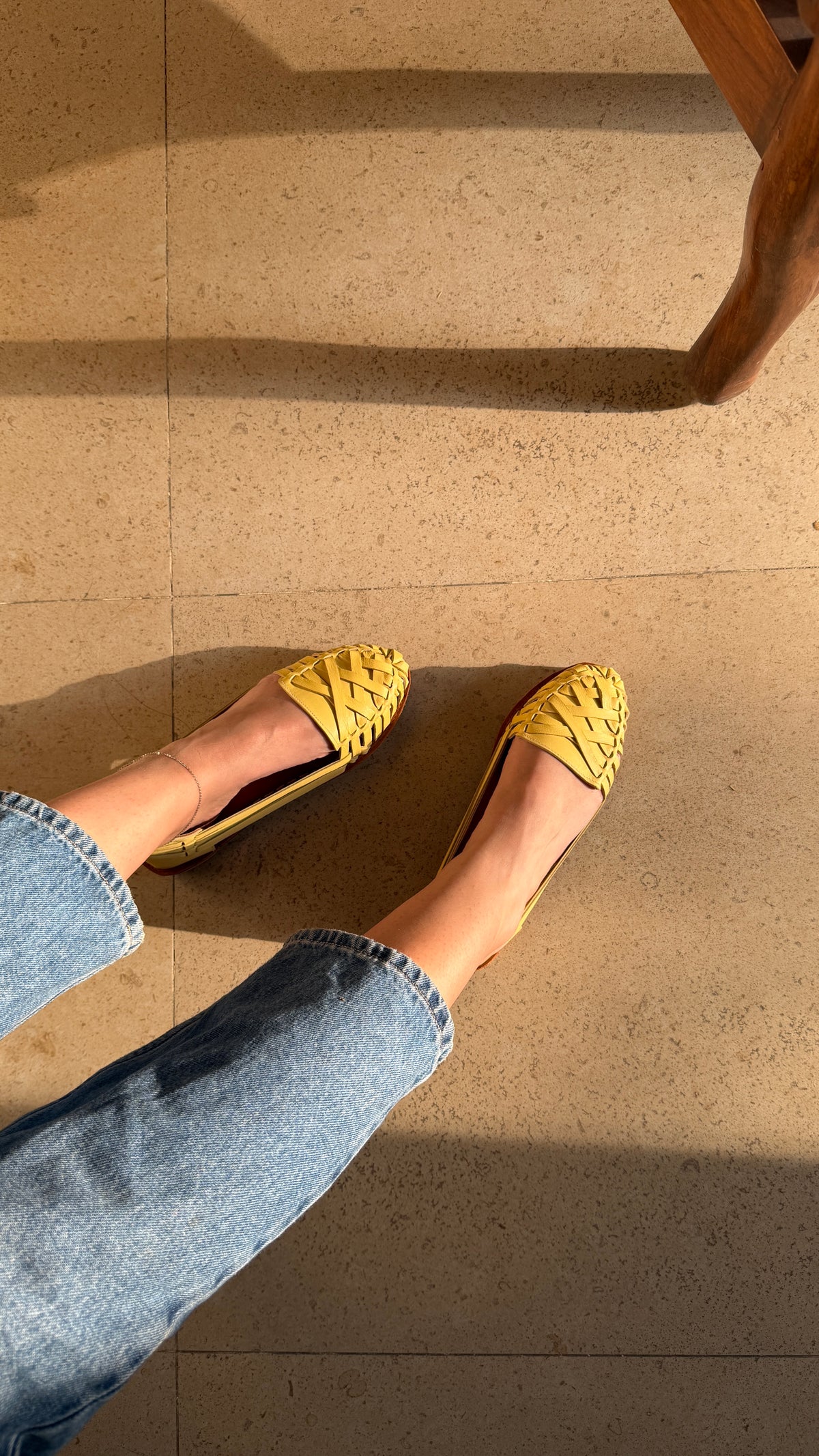 Butter Yellow - Cropped Huaraches
