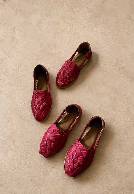Fuchsia - Closed Huaraches