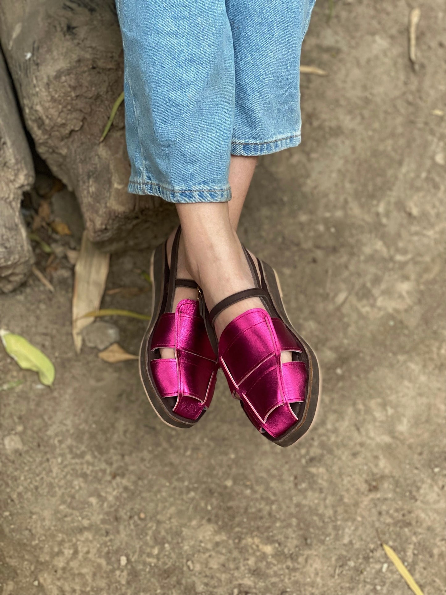 Metallic Pink - Musafir Slides