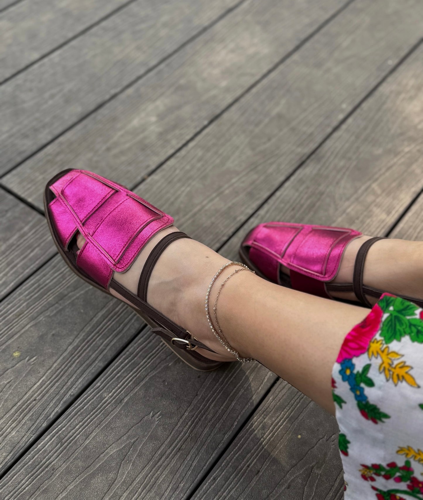 Metallic Pink - Musafir Slides