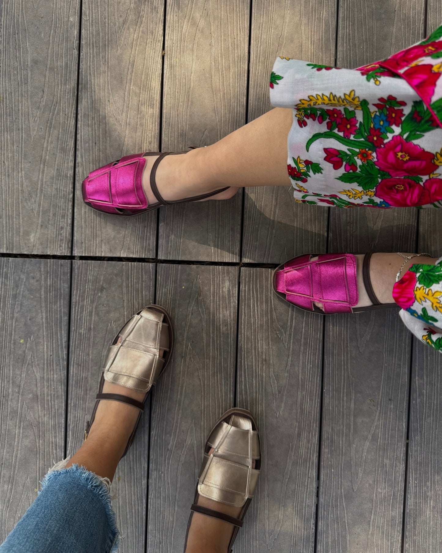 Metallic Pink - Musafir Slides