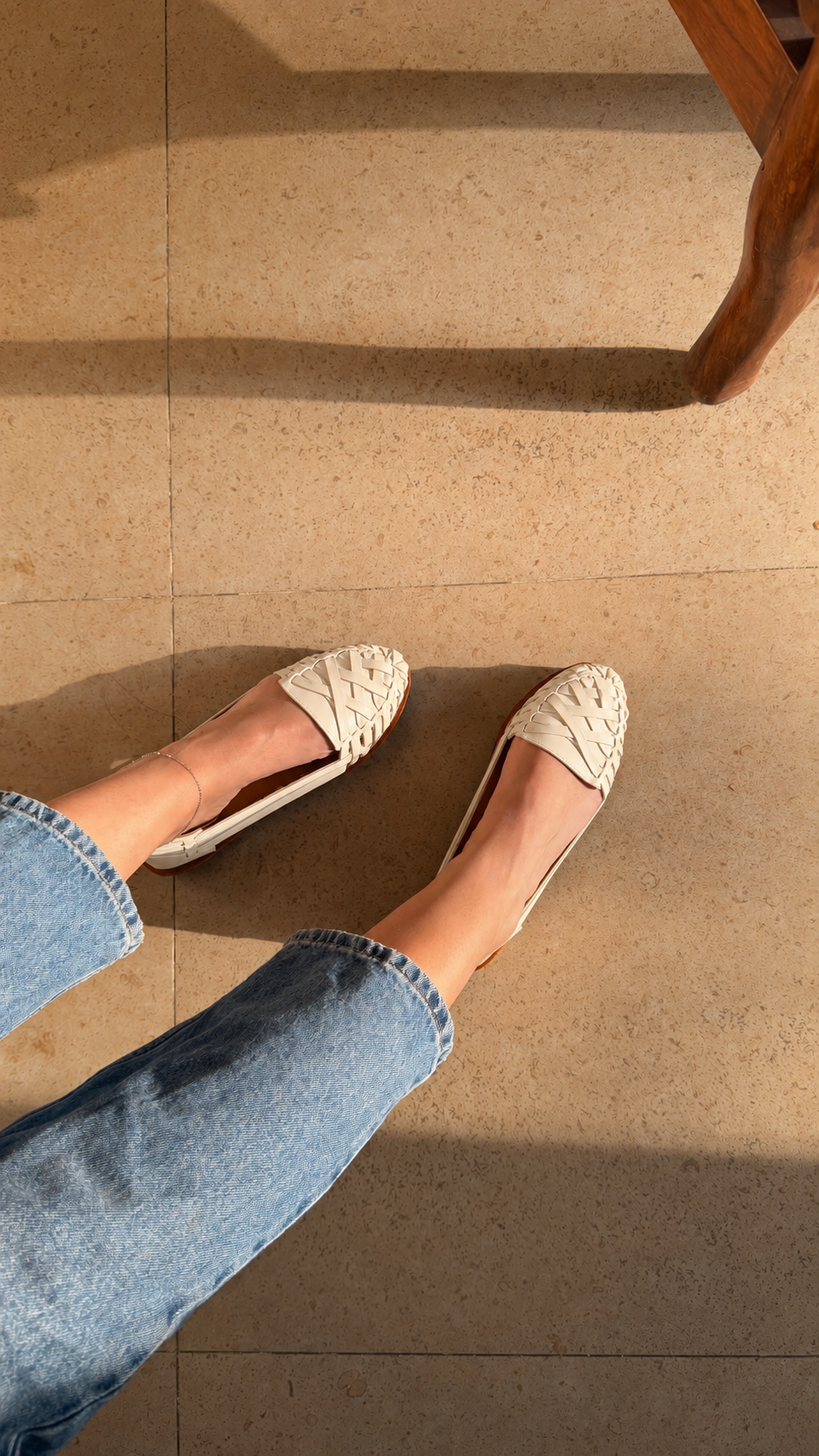 Ivory - Cropped Huaraches
